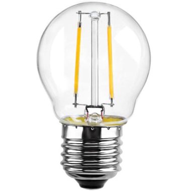 LED filament bulb G45F 2W 
